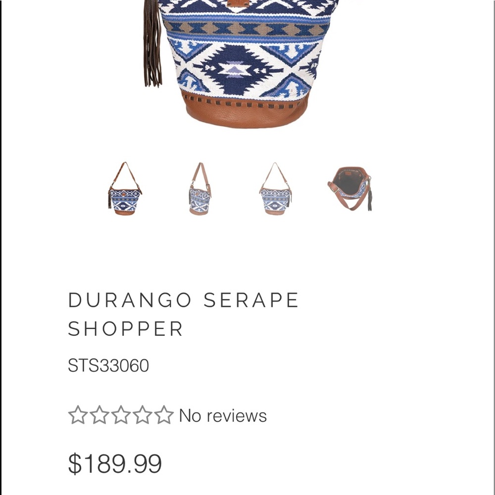 Large Durango serape shopper